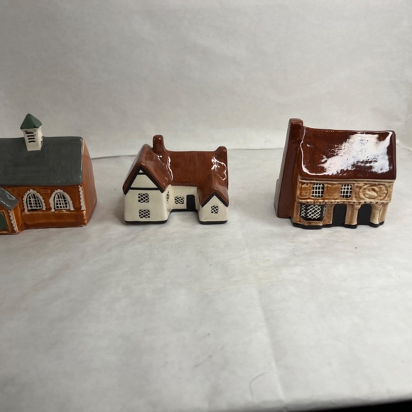 Vintage Mudlen End Studios Mini Ceramic Houses Made In England LOT 10 RARE - Picture 10 of 11